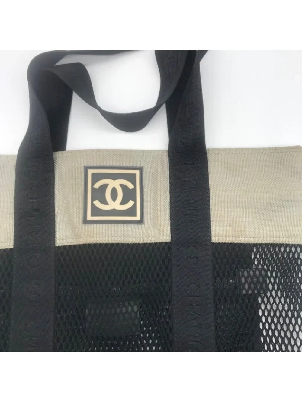 Chanel Sports Mesh Tote Shoulder Bag
